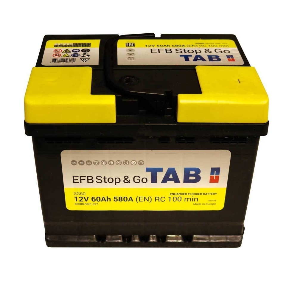TAB – Batteria Efb Stop & Go 60Ah SG60 – Pizzola Autoricambi